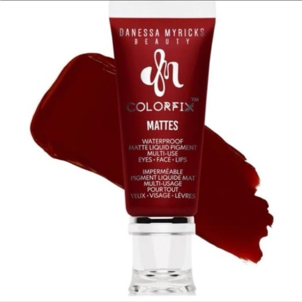 Danessa Myricks Colorfix Matte Liquid Pigment Paint Eyeshadow Primary Red BNIB